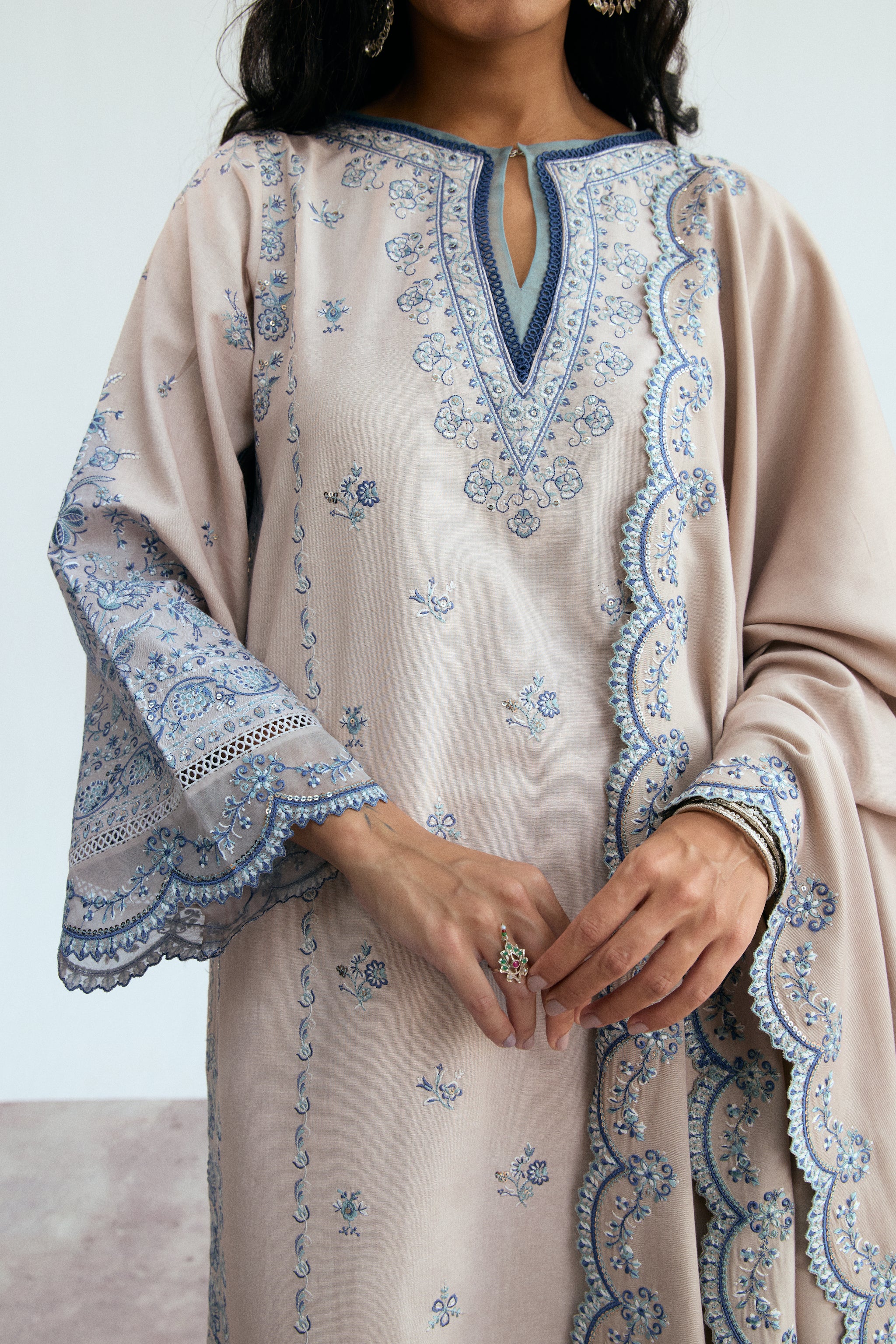 winter pakistani salwar kameez khaddar