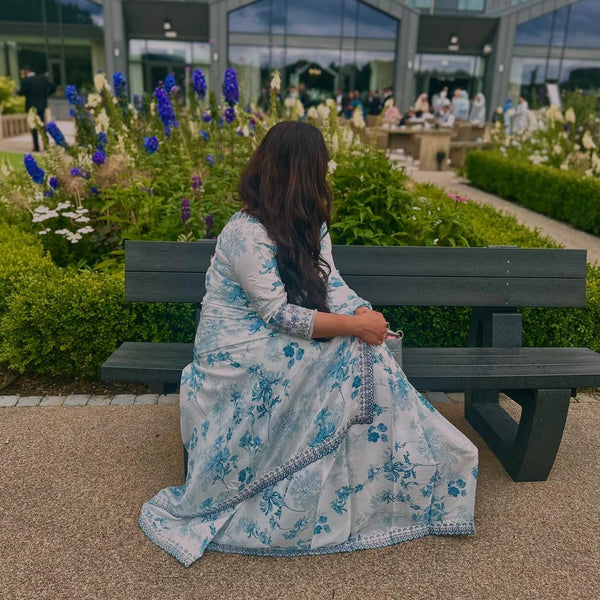 Blue Sari Set