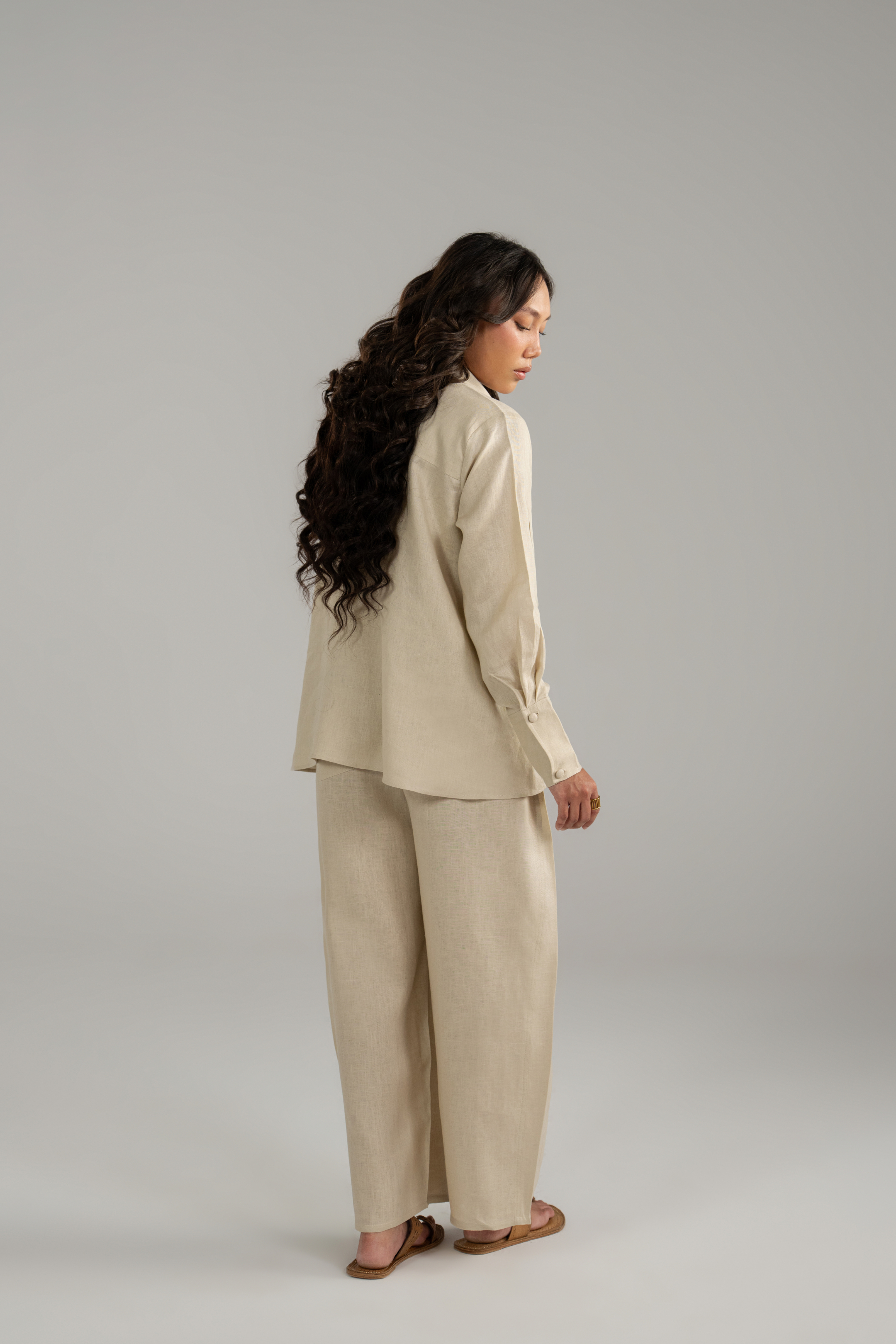 Keyhole Blouse and Balloon Trouser Co-ord
