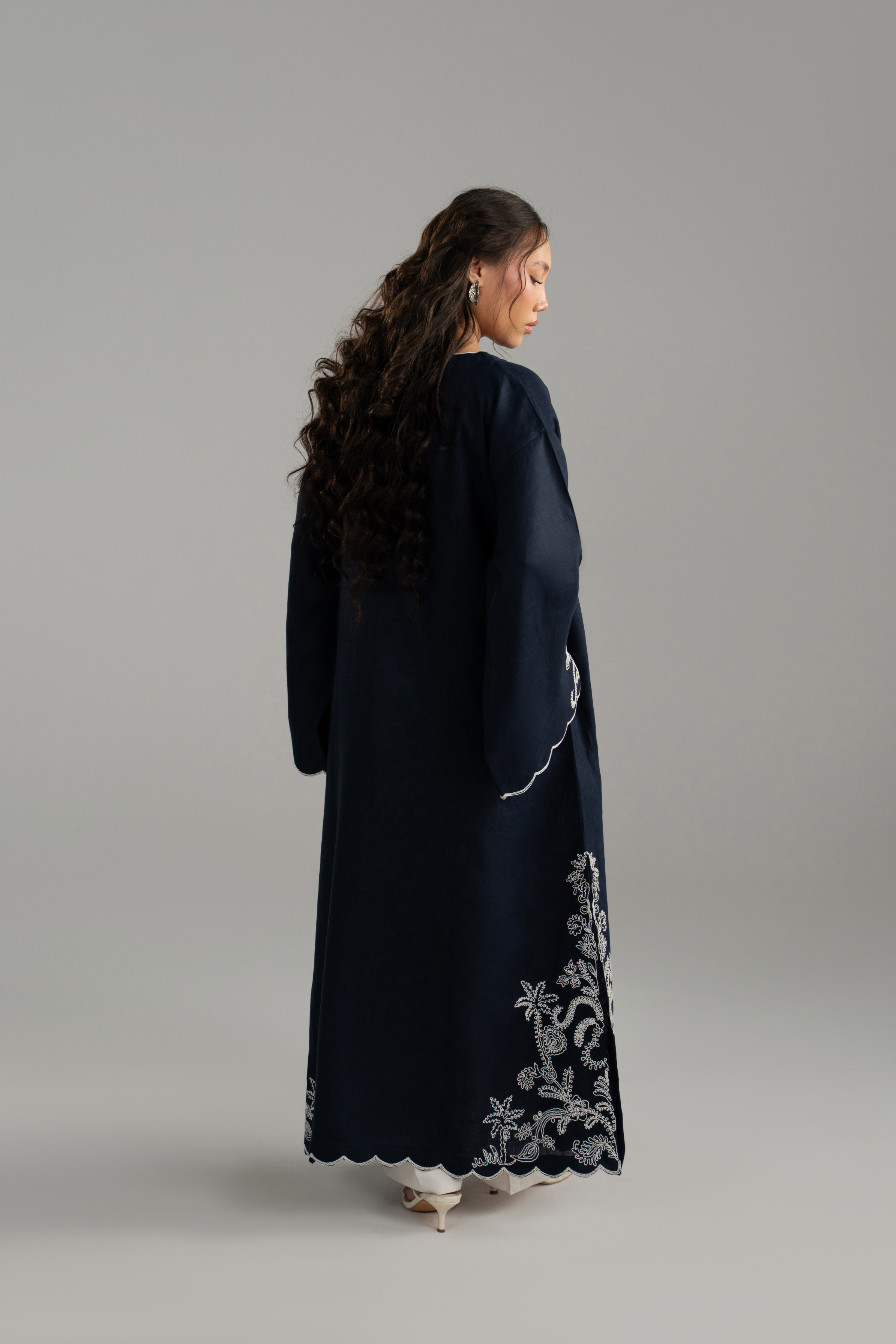 Embroidered Kaftan Set