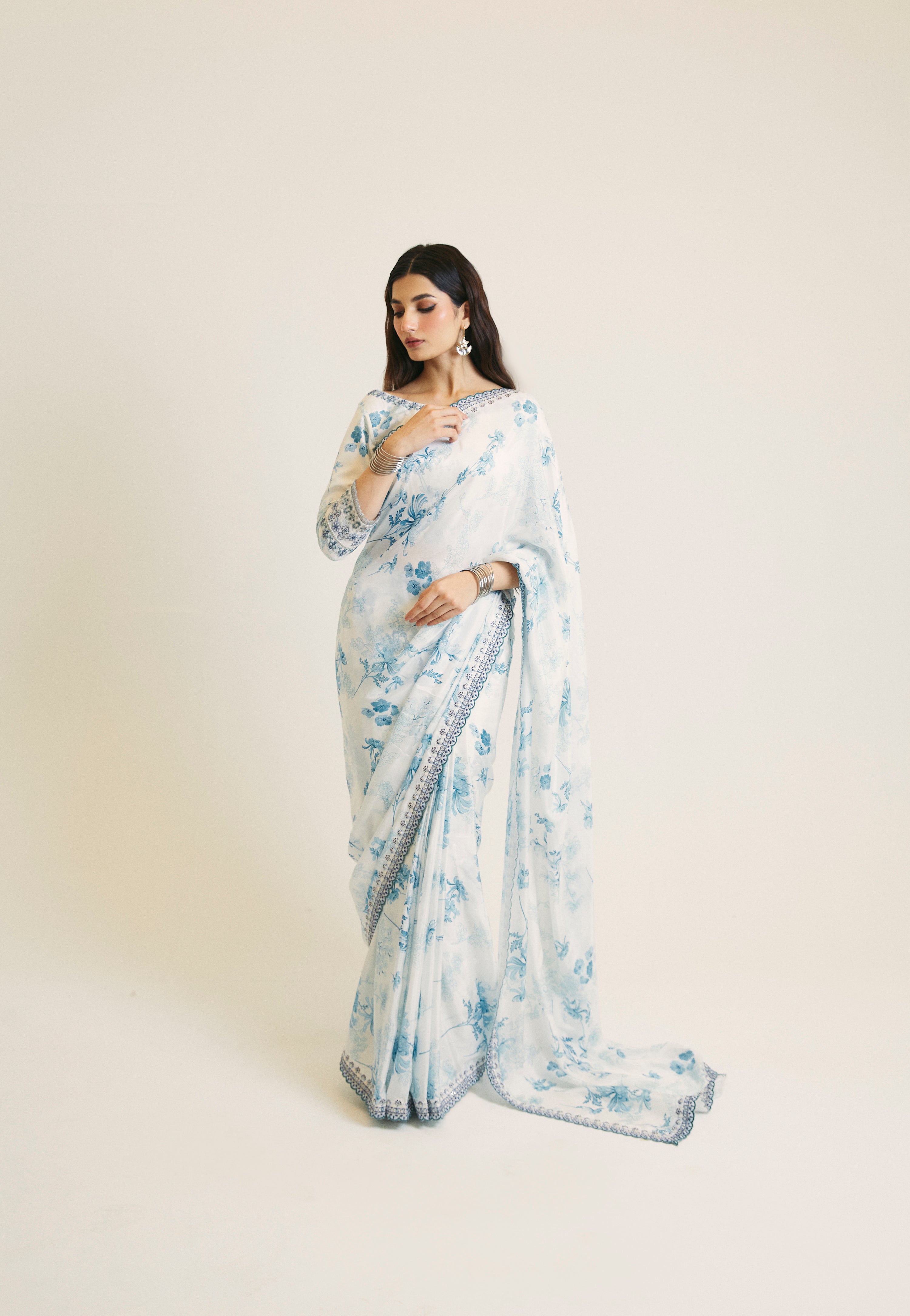 Blue Sari Set