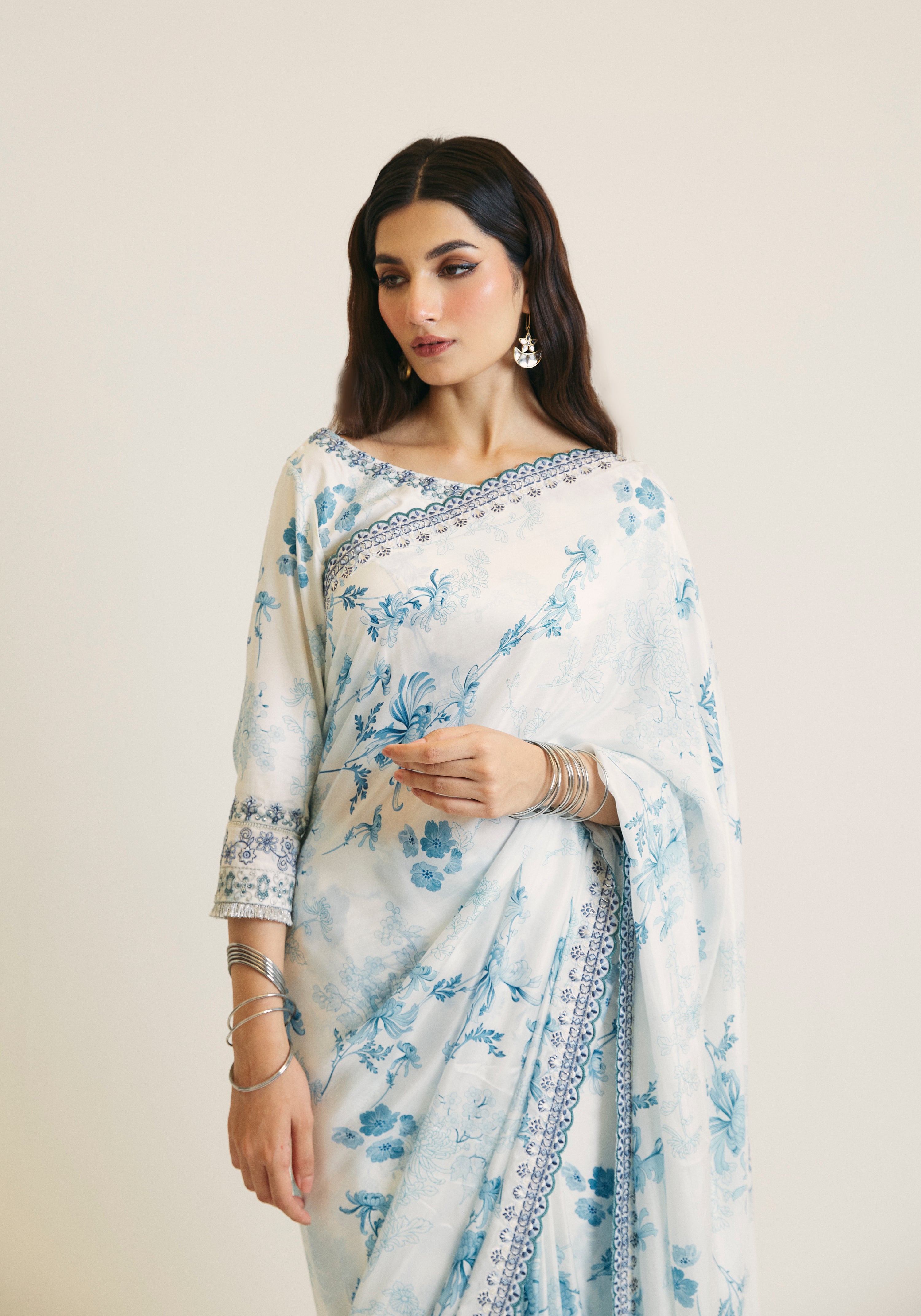 Blue Sari Set