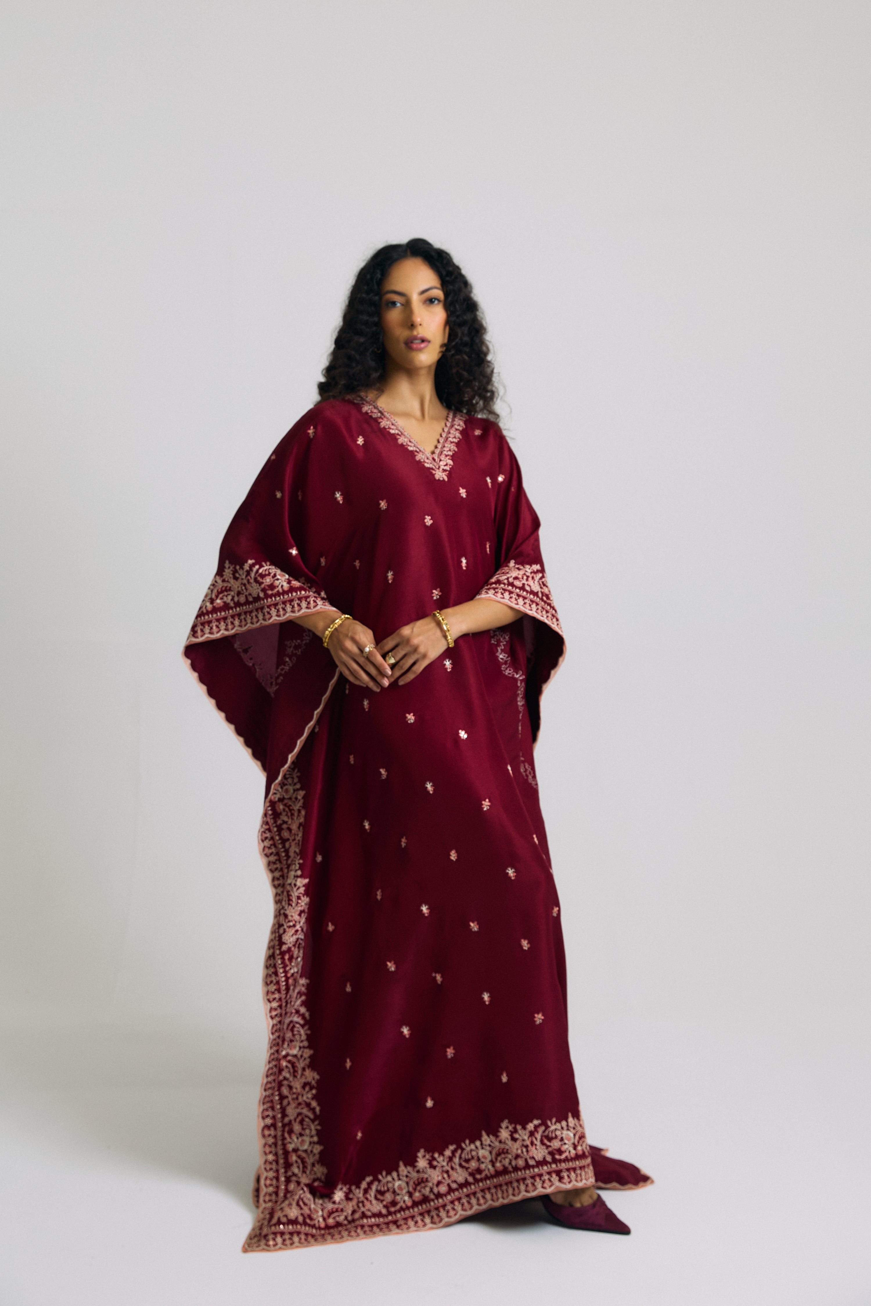 Burgundy Kaftan