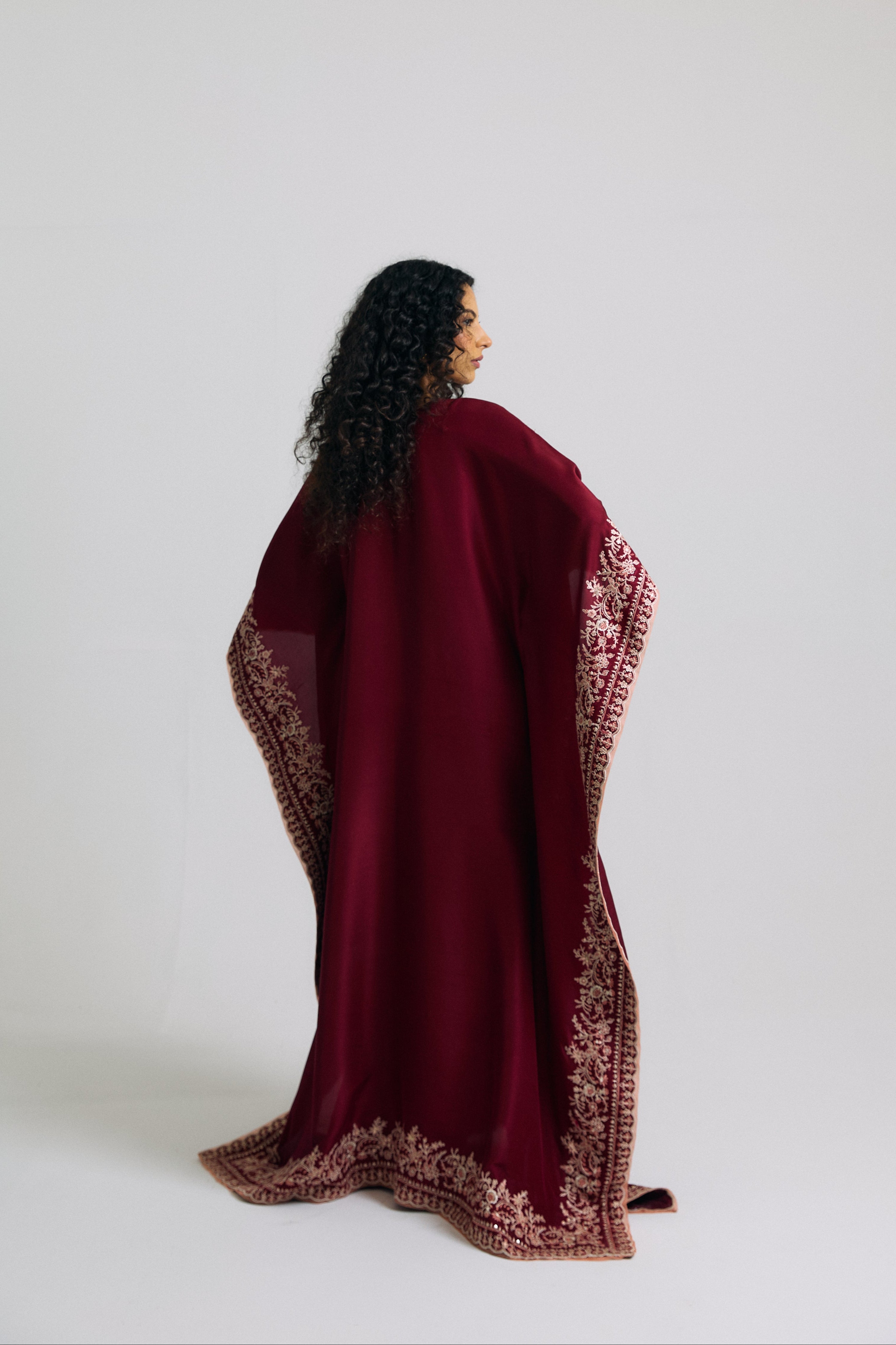 Burgundy Kaftan