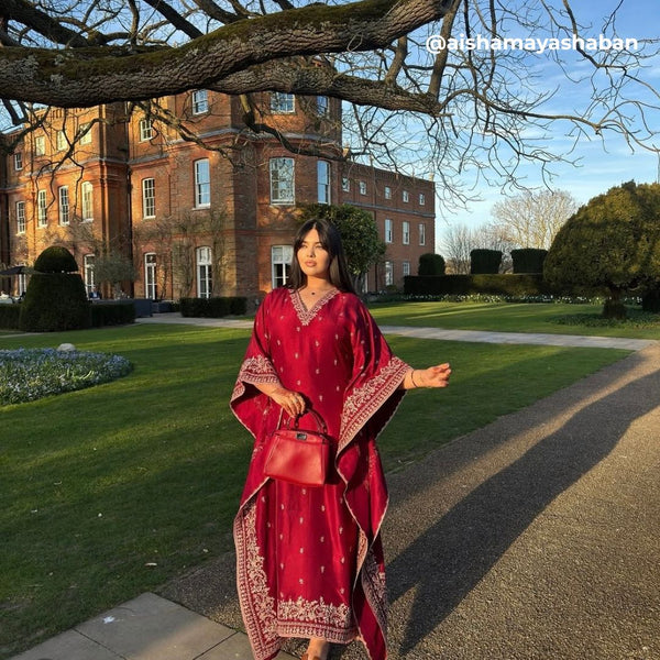 Burgundy Kaftan