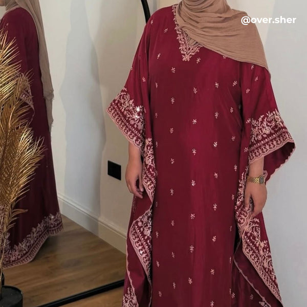 Burgundy Kaftan